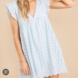 Eyelet Romper Dress Medium
